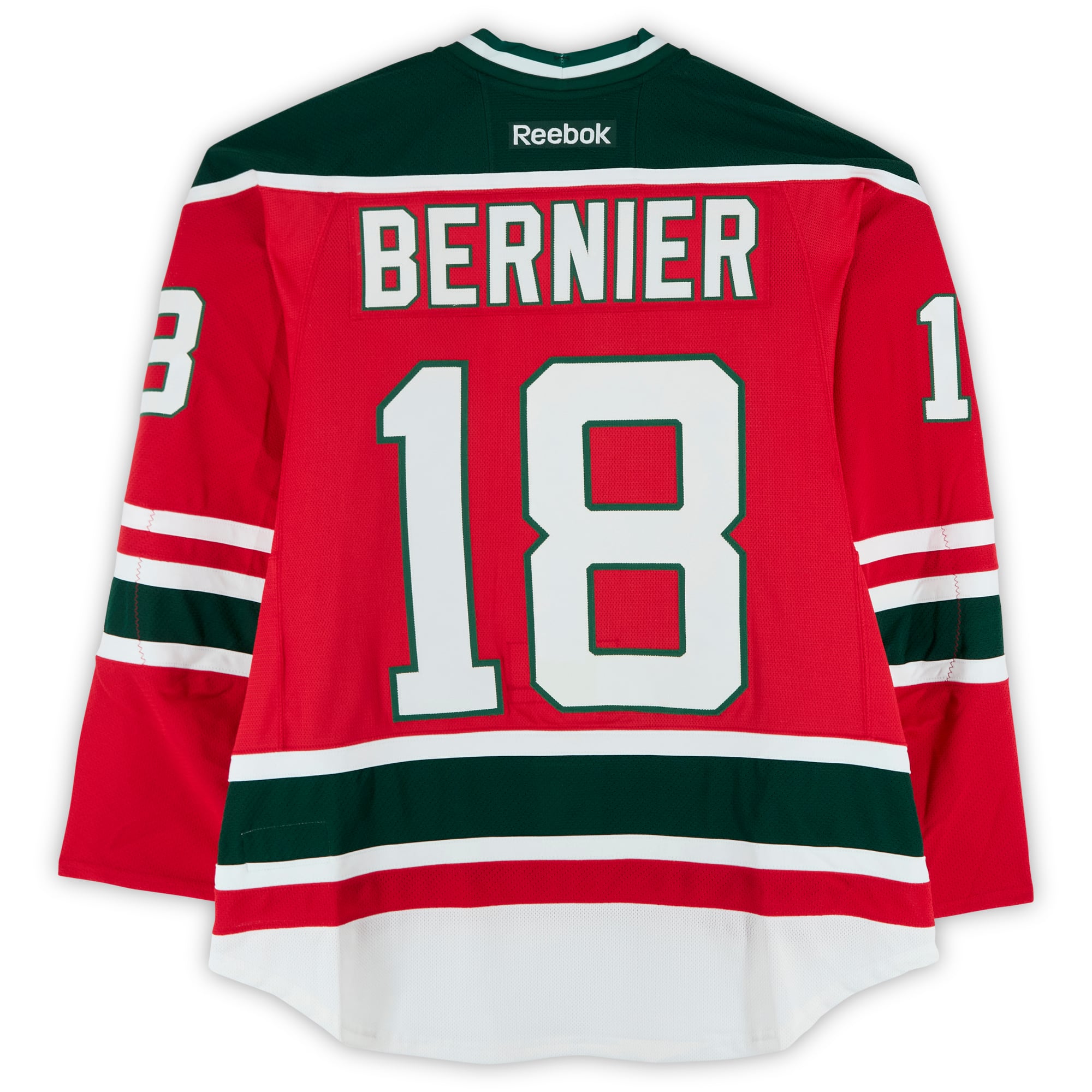 Steve Bernier New Jersey Devils Practice-Used #18 Red Jersey vs. New York Rangers on January 26, 2014