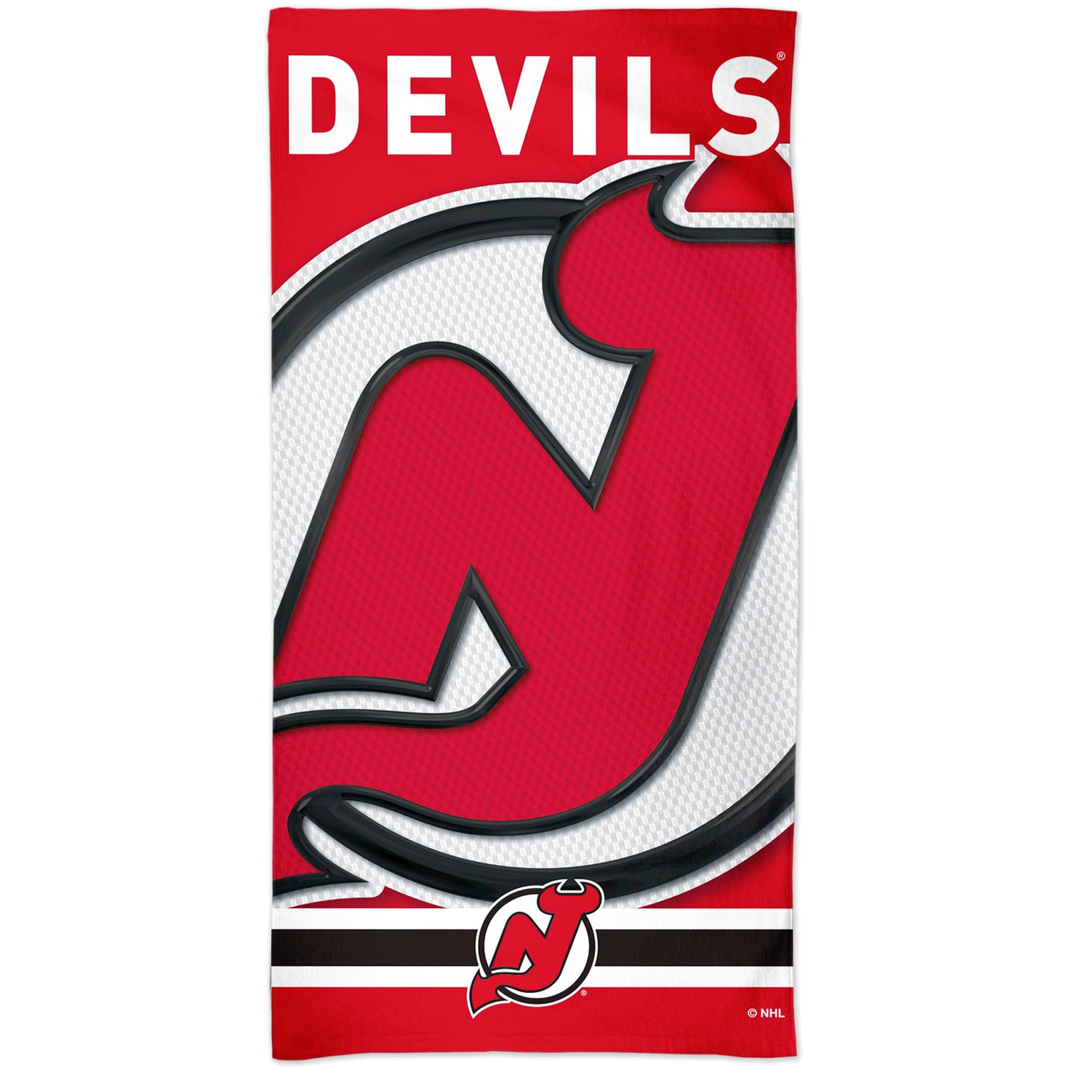 WinCraft New Jersey Devils Serviette de plage Spectra 30 po x 60 po