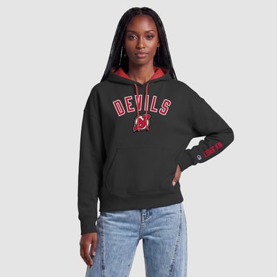 New Jersey Devils Champion Women's Hoodie - Black