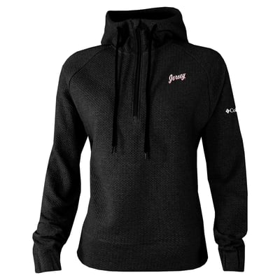 New Jersey Devils Columbia Women's Half-Zip Swingcraft Tri-Blend Hoodie - Black
