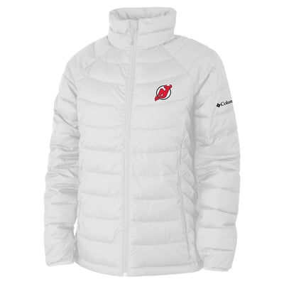  New Jersey Devils Columbia Women's Omni-Heat Powder Lite II Raglan Full-Zip Jacket - White