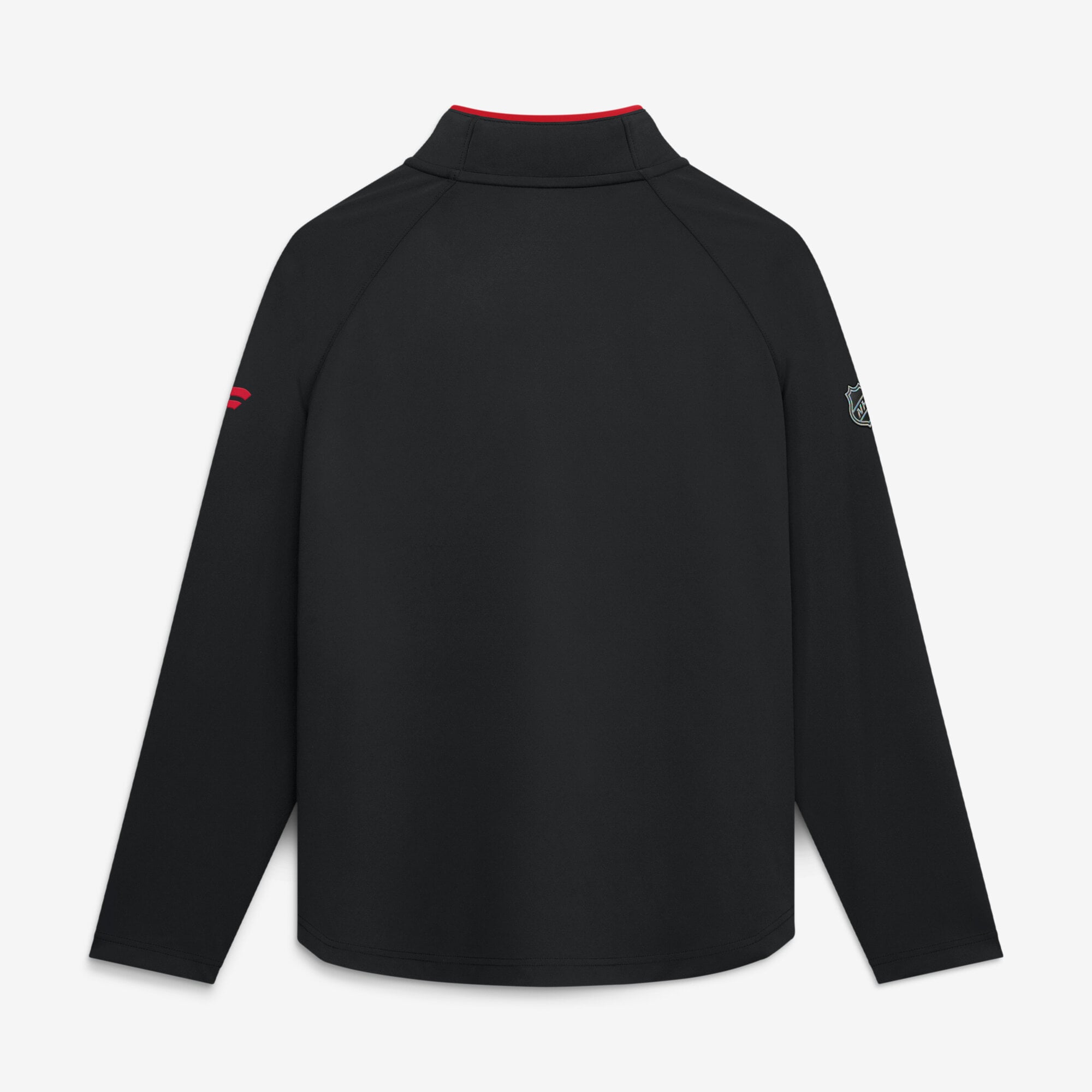Women's Fanatics Black New Jersey Devils Authentic Pro Rink Lightweight Quarter-Zip Pullover