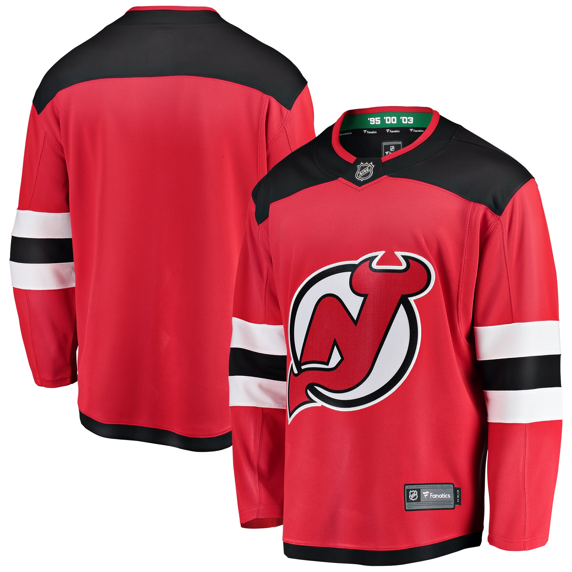 Maillot extérieur Breakaway rouge Fanatics pour femmes des New Jersey Devils