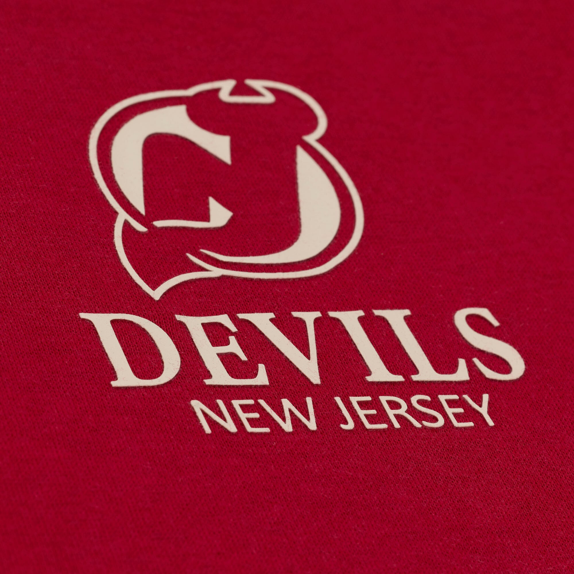 Women's Mitchell & Ness Red New Jersey Devils Core Essentials Sweatshirt