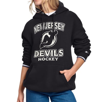 New Jersey Devils Starter Women's Cookies & Cream Hoodie - Black
