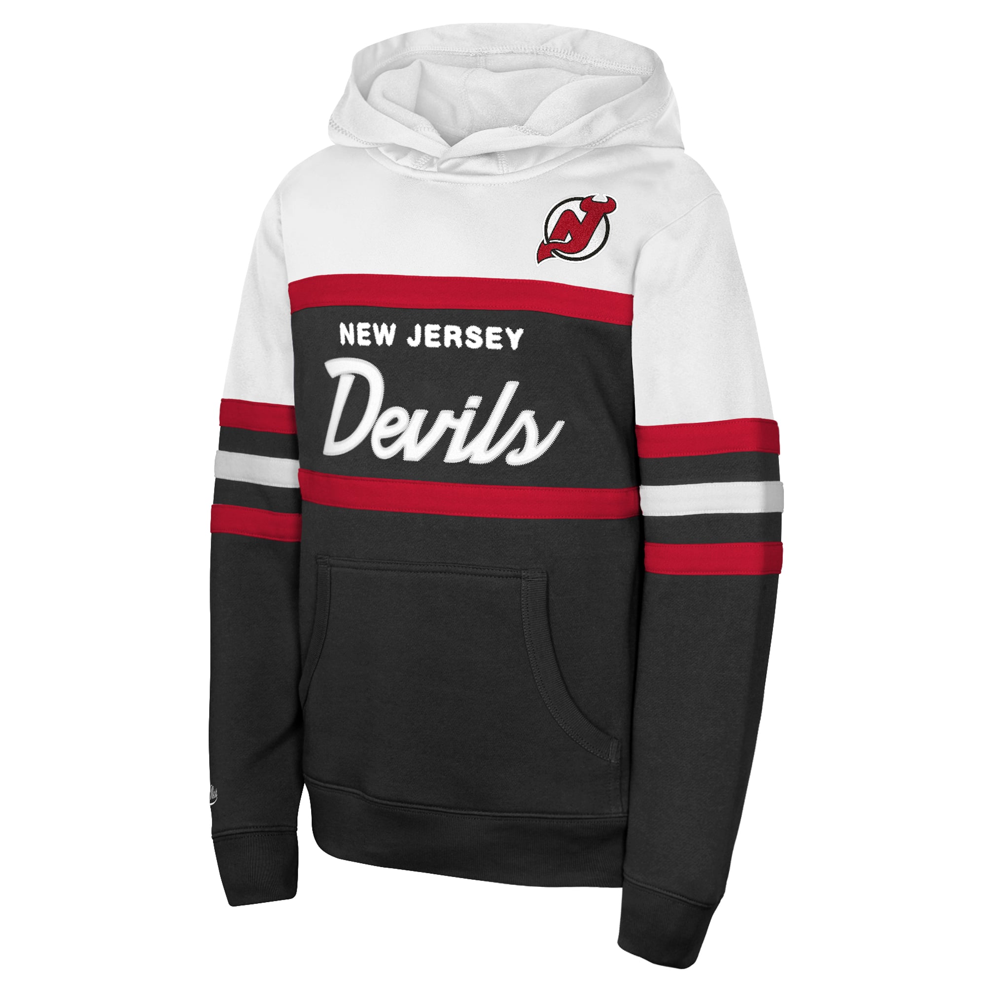 Youth Mitchell & Ness Black New Jersey Devils Head Coach Hoodie