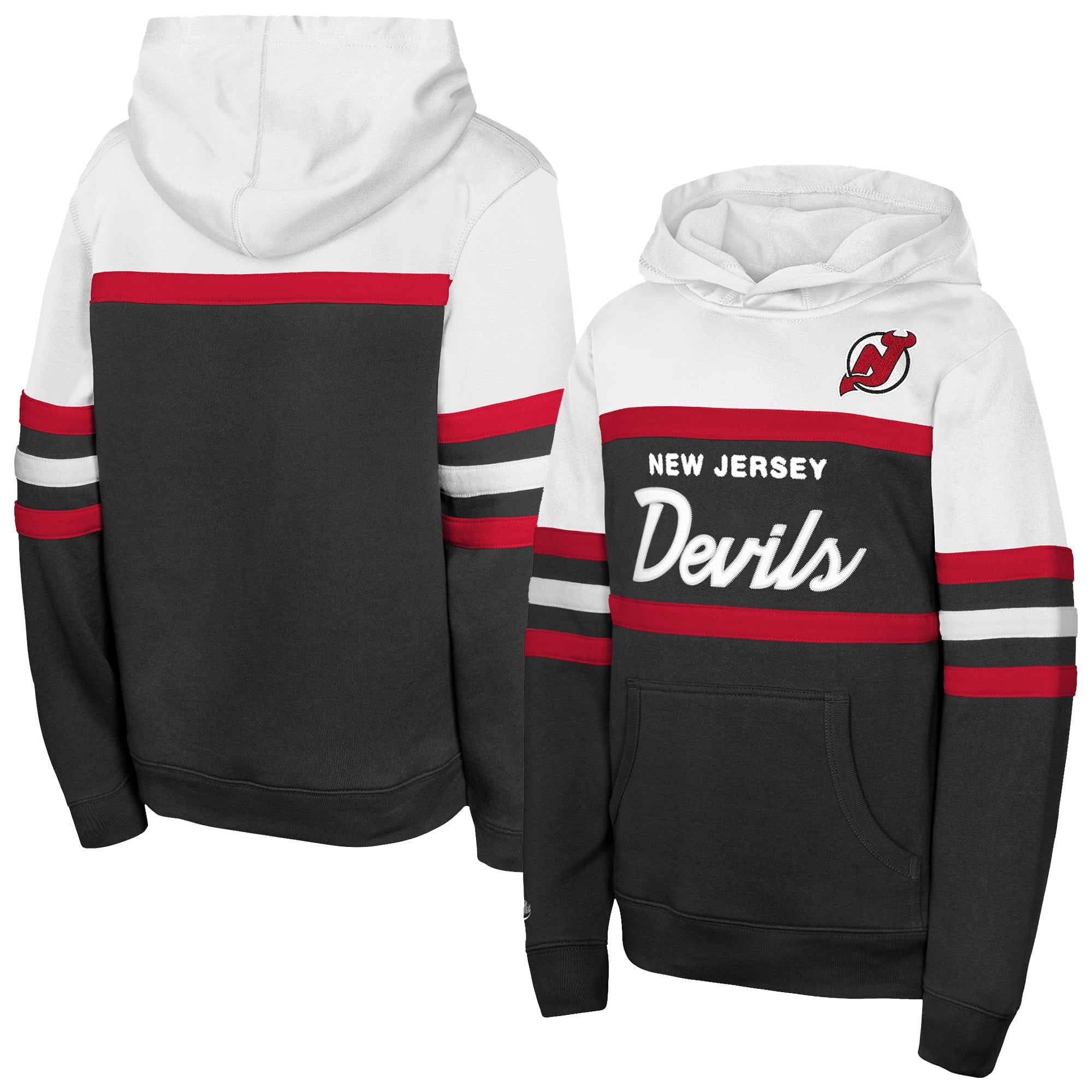 Youth Mitchell & Ness Black New Jersey Devils Head Coach Hoodie