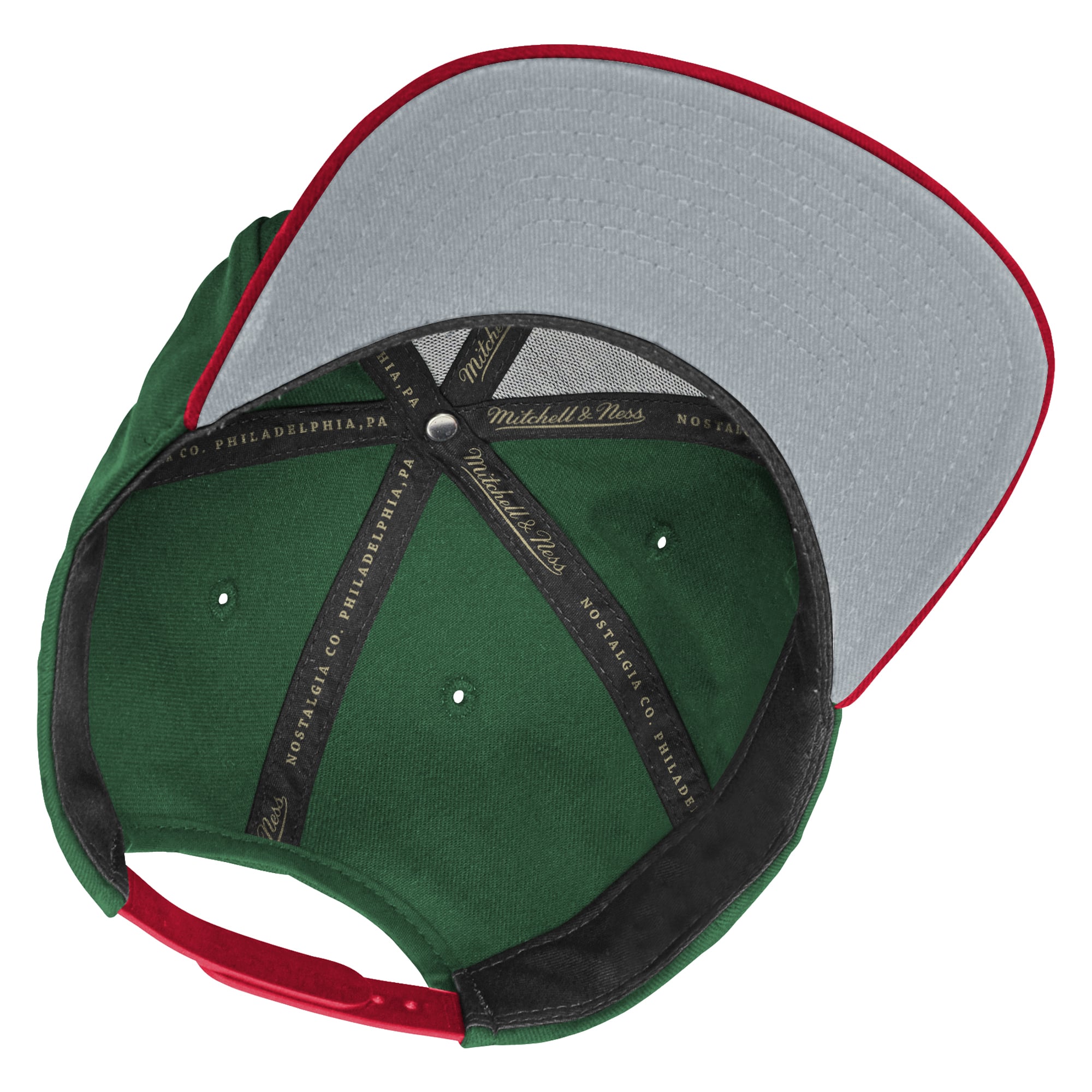 Youth Mitchell & Ness  Green/Red New Jersey Devils Legendary Snapback Hat
