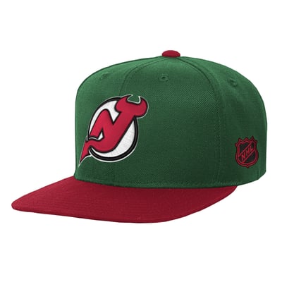  New Jersey Devils Mitchell & Ness Youth Legendary Snapback Hat - Green/Red
