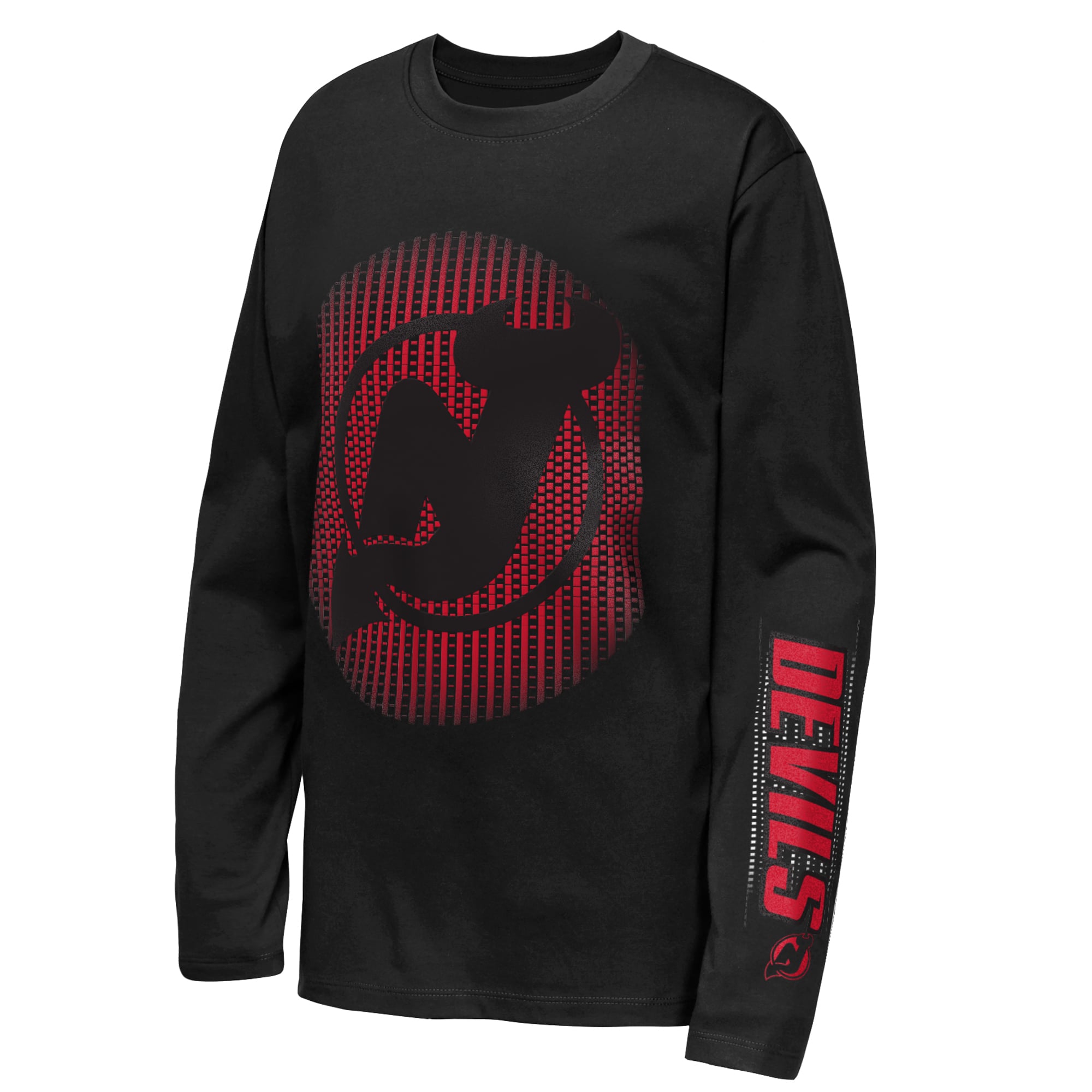 T-shirt à manches longues noir Youth Outerstuff New Jersey Devils Regroup & Reset