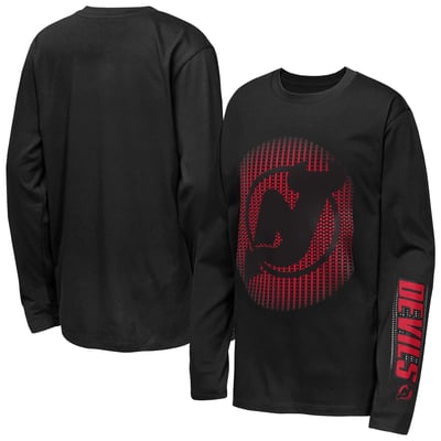 New Jersey Devils Outerstuff Youth Regroup & Reset Long Sleeve T-Shirt - Black