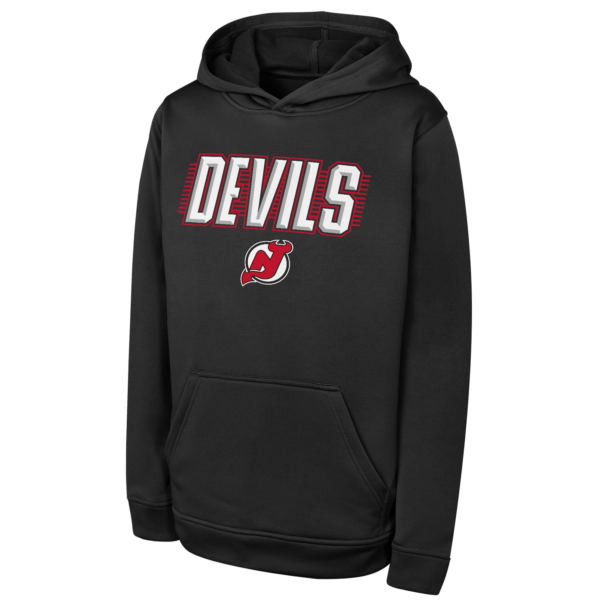 Sweat à capuche Youth Outerstuff noir New Jersey Devils Sack Party Performance