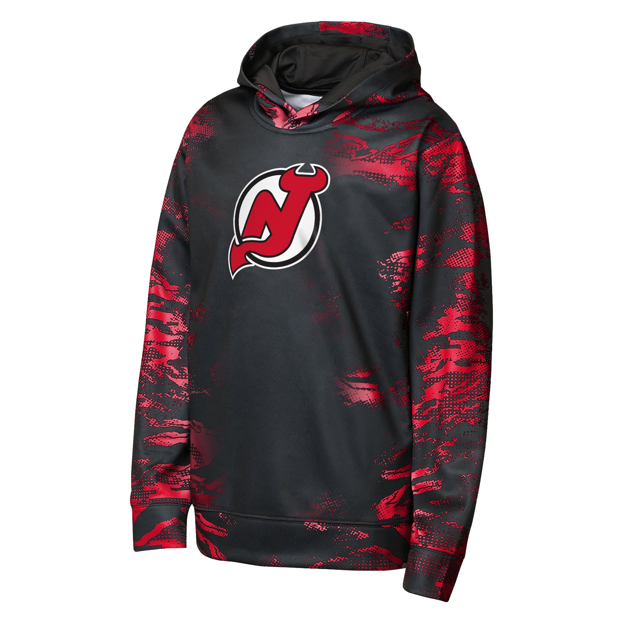 Sweat à capuche noir Youth Outerstuff New Jersey Devils Team Dynamics
