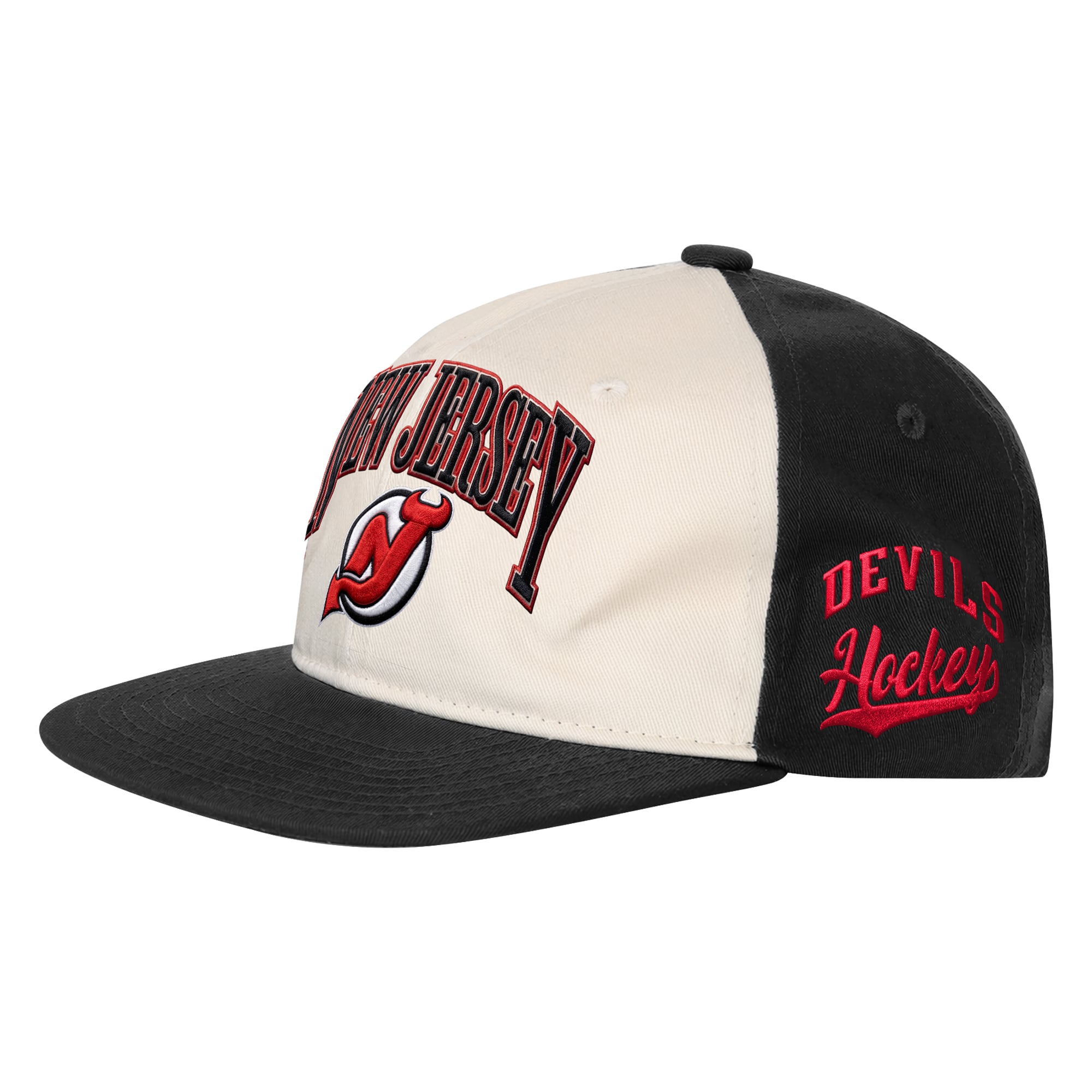 Casquette snapback Youth Outerstuff naturelle/noire New Jersey Devils Arch
