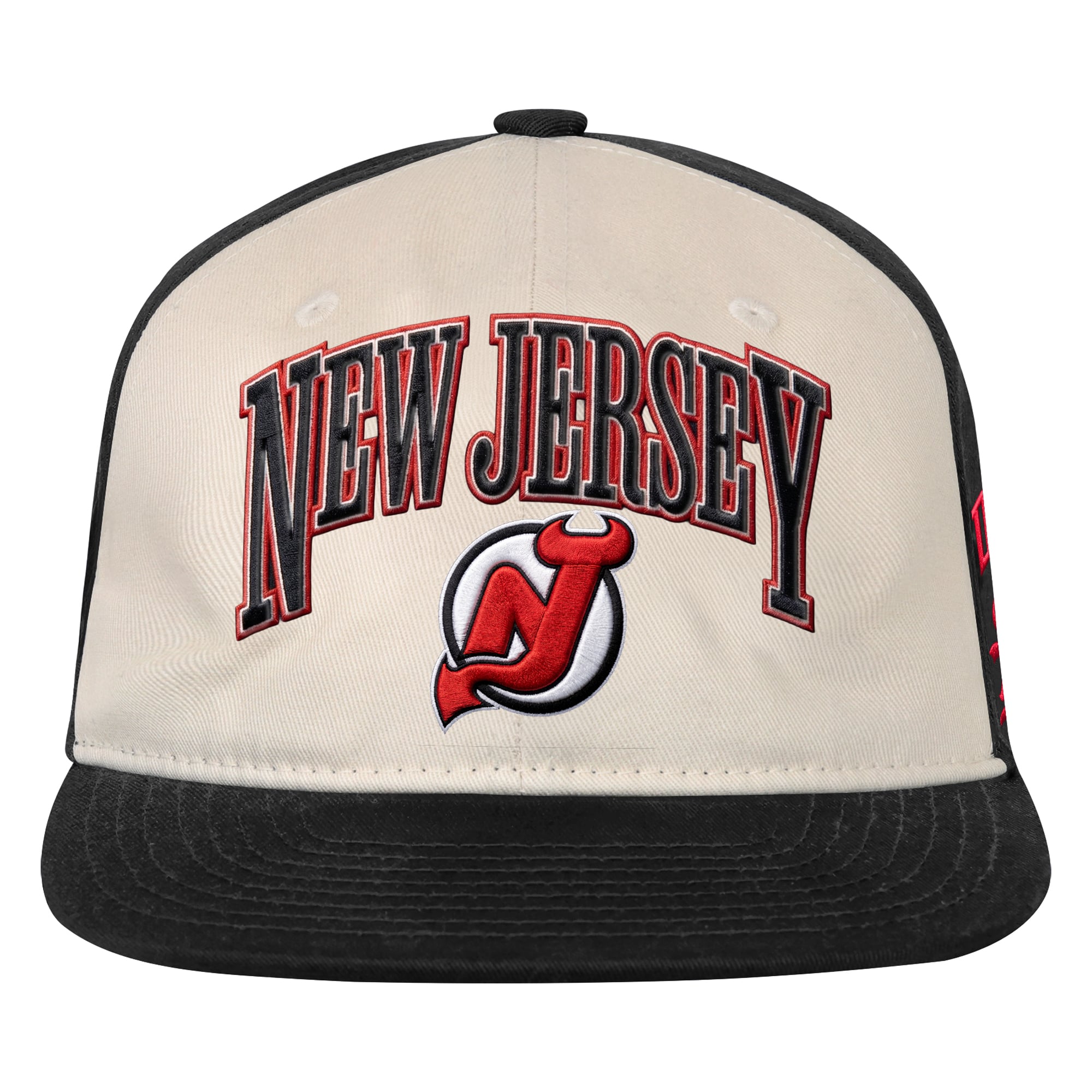 Casquette snapback Youth Outerstuff naturelle/noire New Jersey Devils Arch