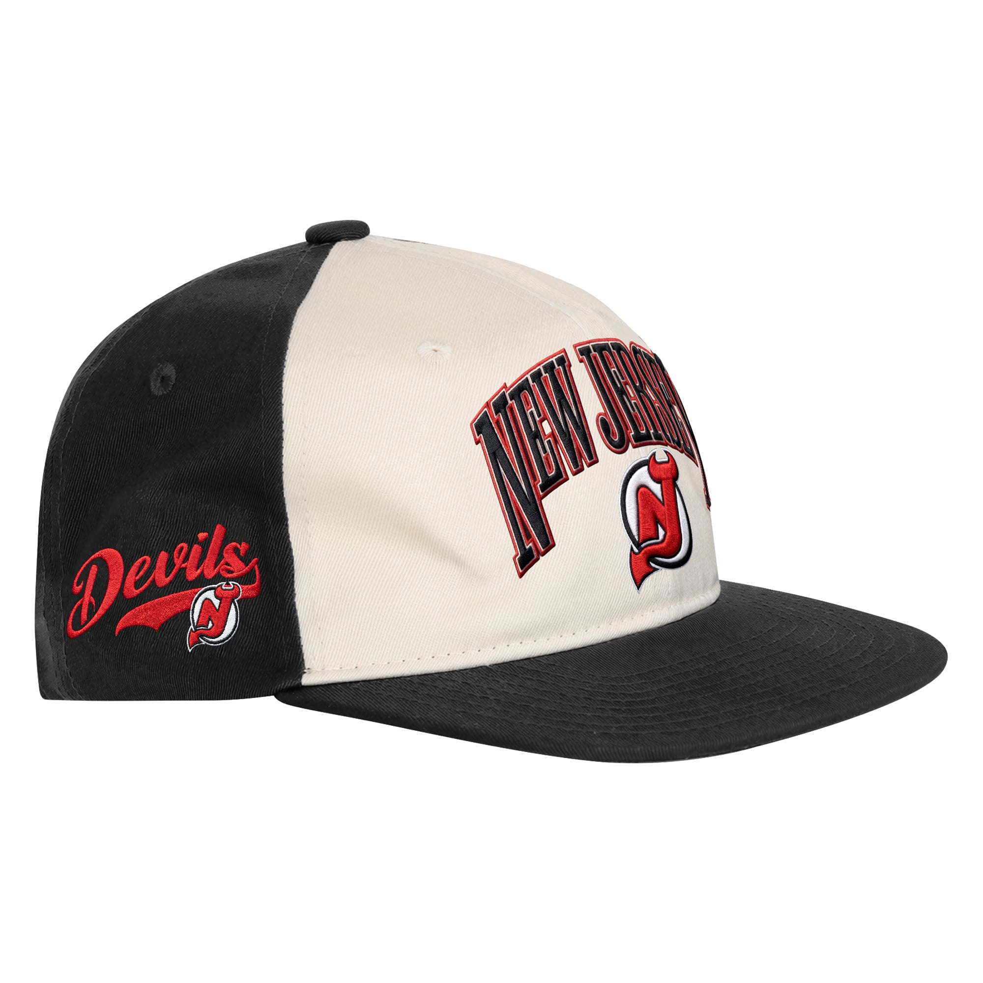 Casquette snapback Youth Outerstuff naturelle/noire New Jersey Devils Arch