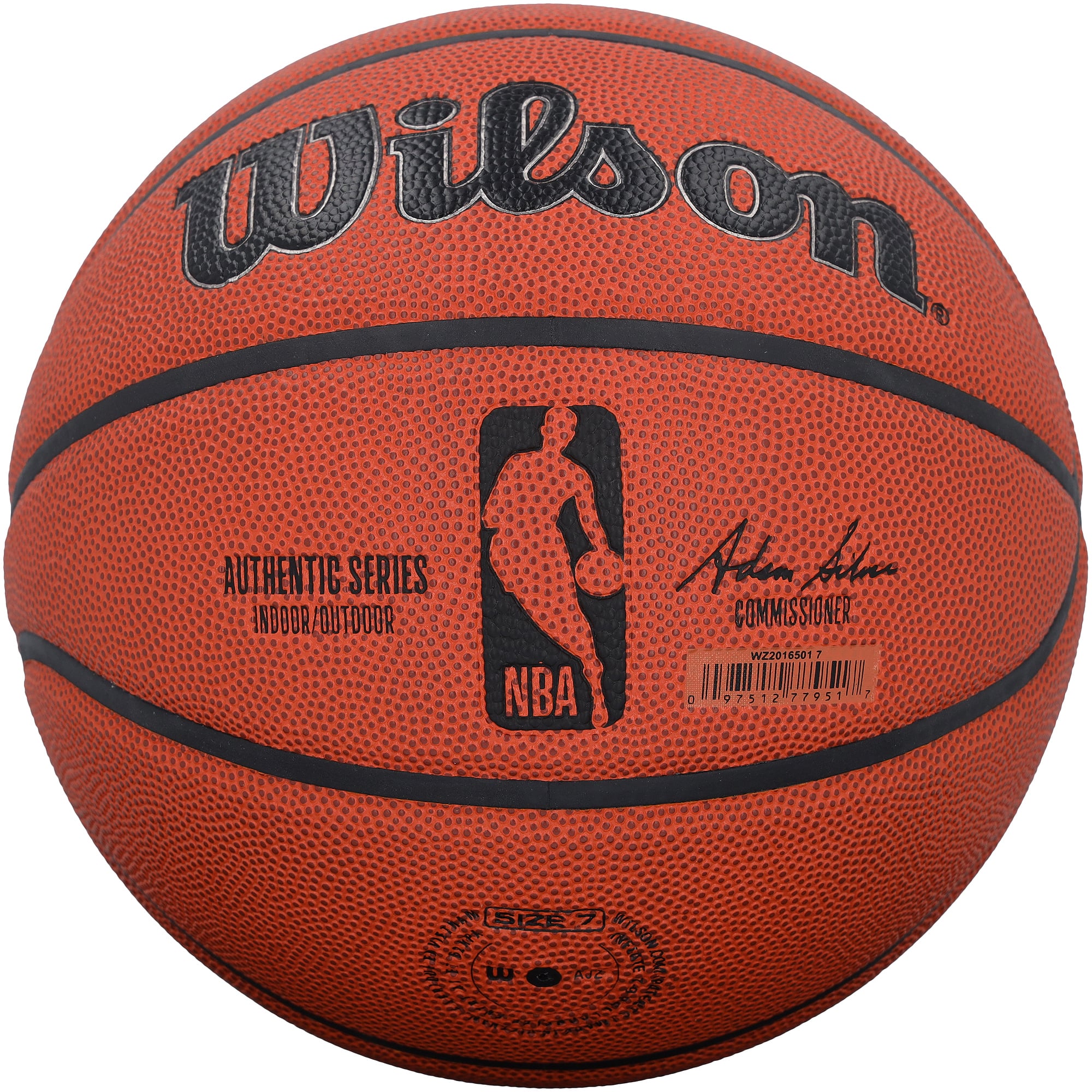 Ballon de basket-ball Wilson Authentic Series autographié par Jason Kidd (New Jersey Nets) pour l'intérieur et l'extérieur, avec inscription « HOF 18 ».