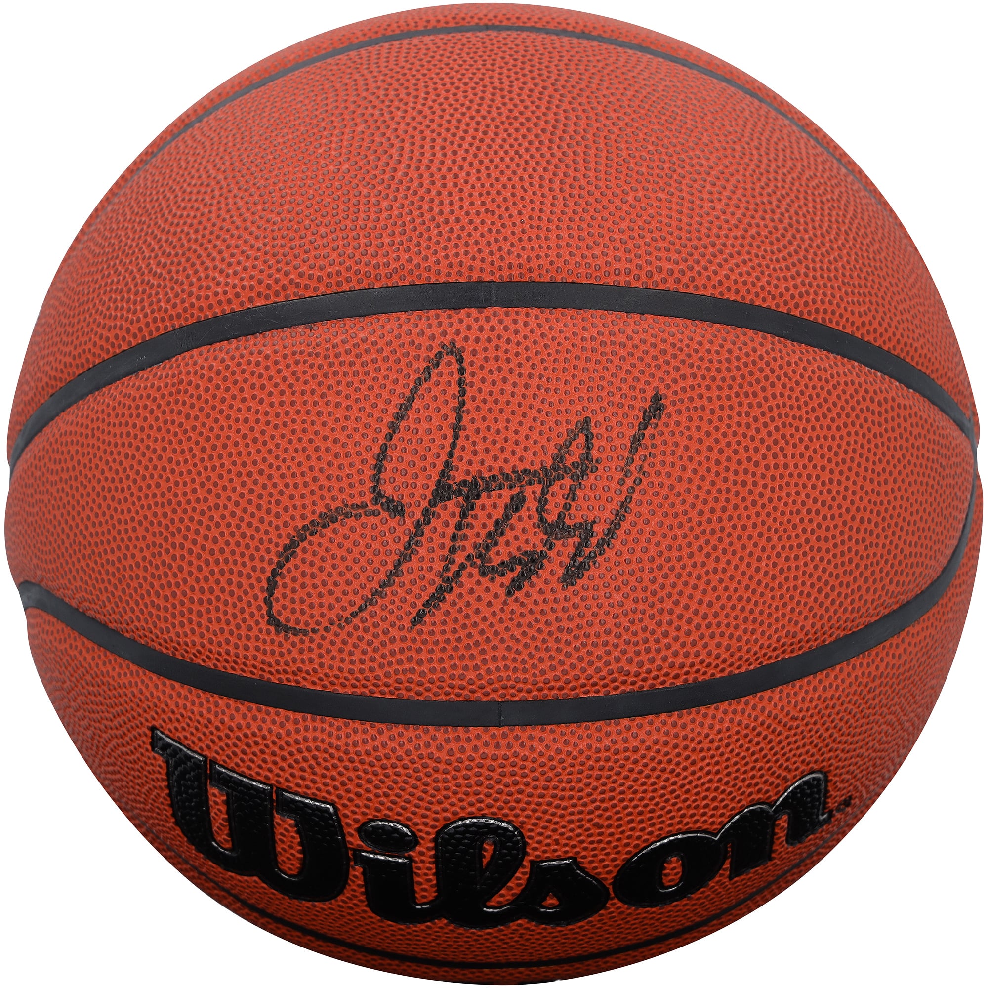 Ballon de basketball d'intérieur/extérieur Wilson Authentic Series autographié par Jason Kidd (New Jersey Nets)