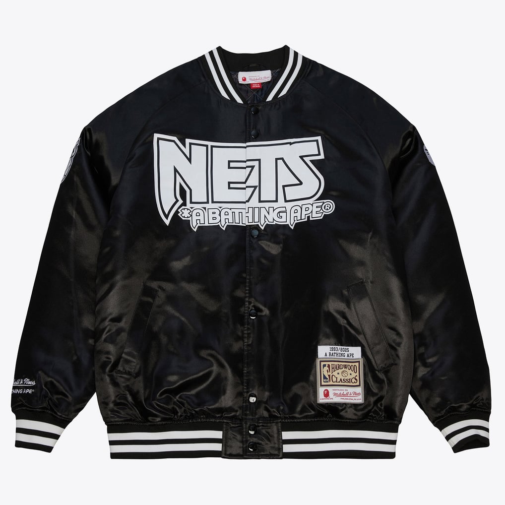 ユニフォーム・ネッツ Bape x ミッチェル＆ネス サテンジャケット - メンズ