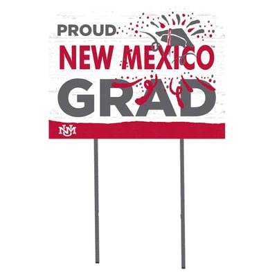 New Mexico Lobos 18'' x 24'' Proud Graduate Yard Sign