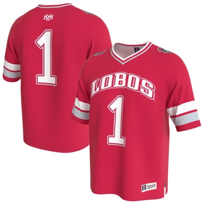 New Mexico Lobos GameDay Greats Unisex Lightweight Collegiate Football Fashion Jersey - Cherry
