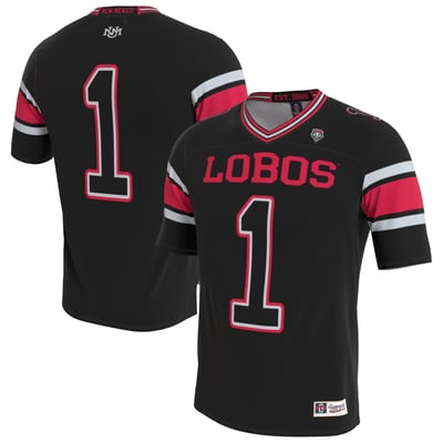 New Mexico Lobos GameDay Greats Unisex Lightweight Collegiate Football Blackout Fashion Jersey