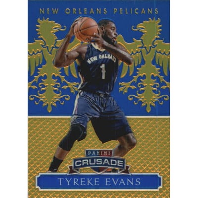 2014-15 Panini Excalibur Crusade Blue #116 Tyreke Evans