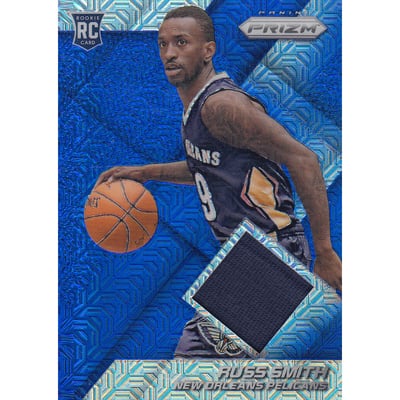 2014-15 Panini Prizm Jerseys Prizms Blue Mojo #99 Russ Smith