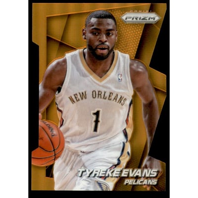 2014-15 Panini Prizm Prizms Orange Die Cut #104 Tyreke Evans
