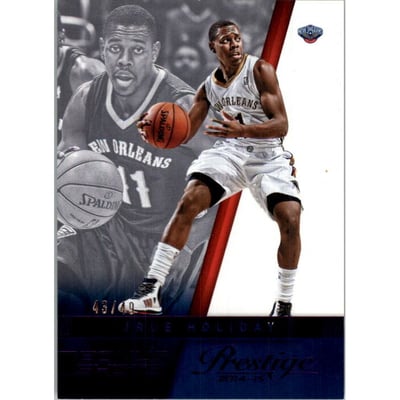 2014-15 Prestige Bonus Shots Purple #35 Jrue Holiday