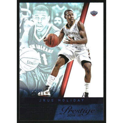 2014-15 Prestige Premium Bonus Shots Purple #35 Jrue Holiday