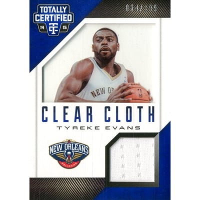 2014-15 Totally Certified Clear Cloth Jerseys Blue #90 Tyreke Evans/199