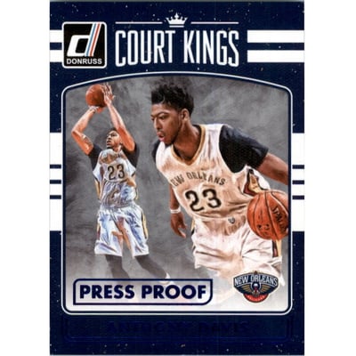 2016-17 Donruss Court Kings Press Proofs Blue #6 Anthony Davis