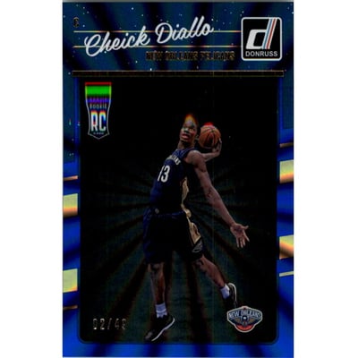 2016-17 Donruss Holo Blue Laser #177 Cheick Diallo