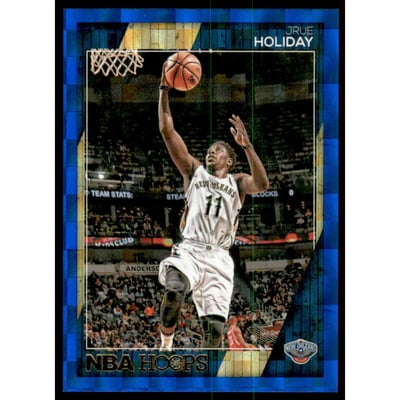2016-17 Hoops Blue Checkerboard #102 Jrue Holiday