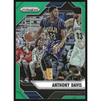 2016-17 Panini Prizm Prizms Green #191 Anthony Davis