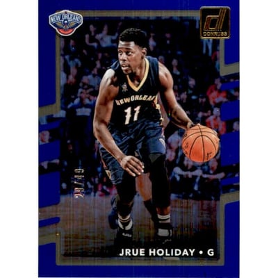 2017-18 Donruss Holo Laser Blue #93 Jrue Holiday