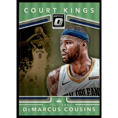 2017-18 Donruss Optic Court Kings Lime Green #23 DeMarcus Cousins