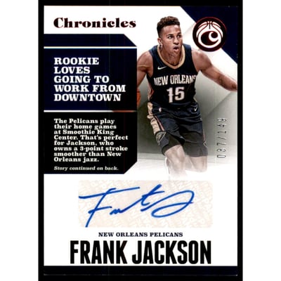 2017-18 Panini Chronicles Autographs Red #3 Frank Jackson