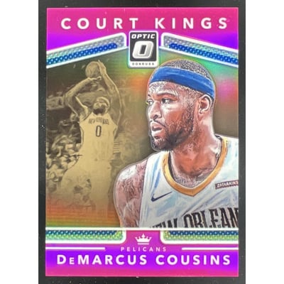 2017-18 Panini Donruss Optic Court Kings Pink #23 DeMarcus Cousins /25