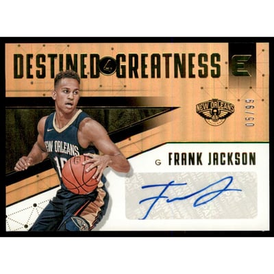 2017-18 Panini Essentials Destined for Greatness Signatures #2 Frank Jackson/99