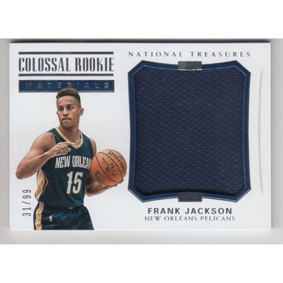 2017-18 Panini National Treasures Colossal Rookie Materials #19 Frank Jackson