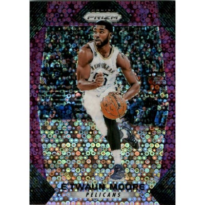 2017-18 Panini Prizm Prizms Fast Break Purple #128 E'Twaun Moore