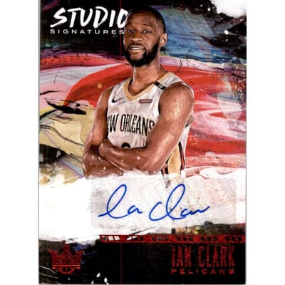 2018-19 Court Kings Studio Signatures Ruby #28 Ian Clark/99