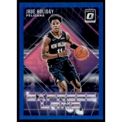 2018-19 Donruss Optic Express Lane Blue #1 Jrue Holiday