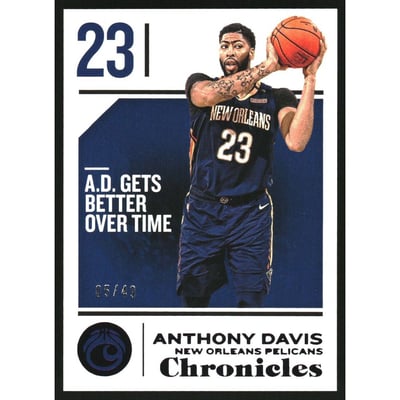 2018-19 Panini Chronicles Purple #6 Anthony Davis