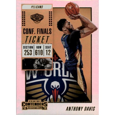 2018-19 Panini Contenders Conference Finals Ticket #81 Anthony Davis