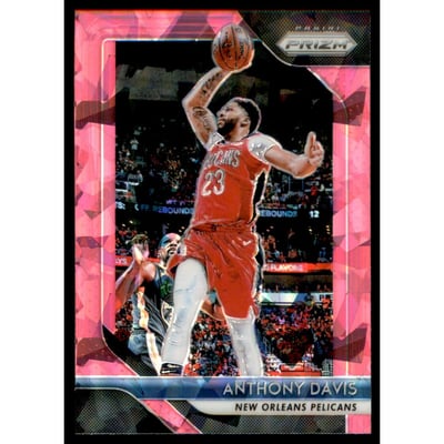 2018-19 Panini Prizm Prizms Pink Ice #177 Anthony Davis