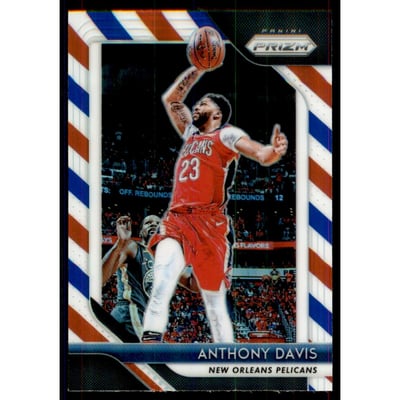 2018-19 Panini Prizm Prizms Red White and Blue #177 Anthony Davis