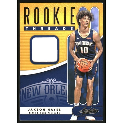 2019-20 Absolute Memorabilia Rookie Threads Level 1 #8 Jaxson Hayes